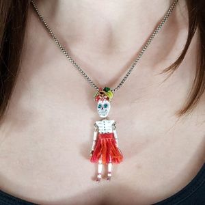 Betsey Johnson Dia De Los Muertos Necklace